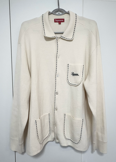 Supreme Contrast Stitch Button Up "Natural"