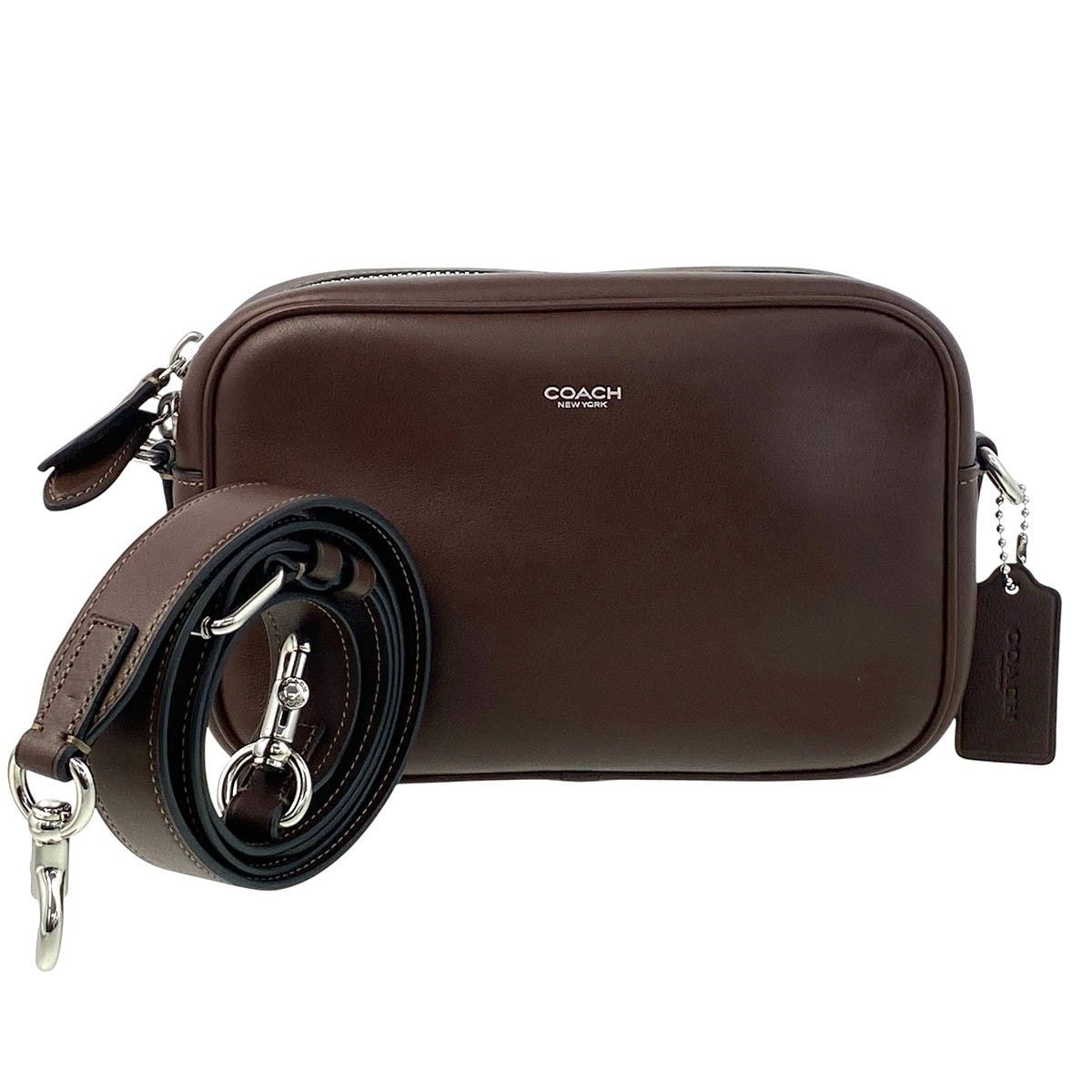 COACH コーチ ラジオ カメラバッグ ショルダーバッグ CCB51 レザー ブラウン レディース【中古】
