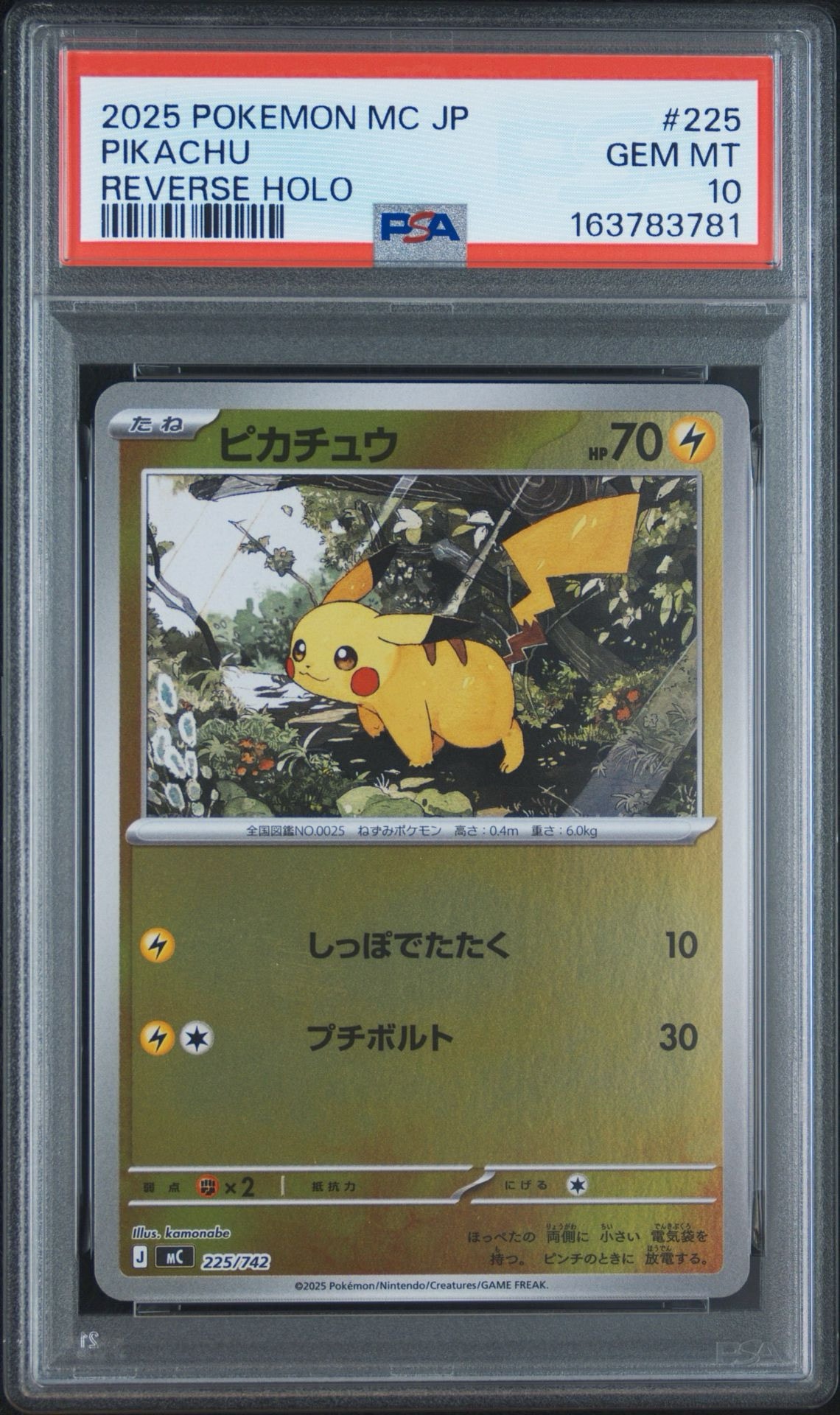 ピカチュウ ミラー　スタートデッキ100 ピカチュウ :ミラー [MC 225/742](スタートデッキ100「バトル
