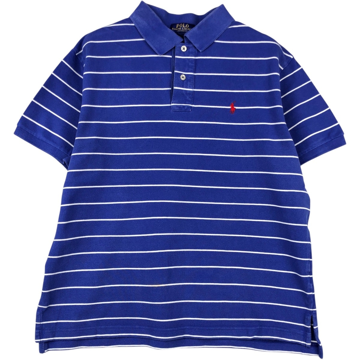 古着 ラルフローレン Ralph Lauren POLO RALPH LAUREN 半袖 ボーダー ポロシャツ メンズL相当/eaa620985