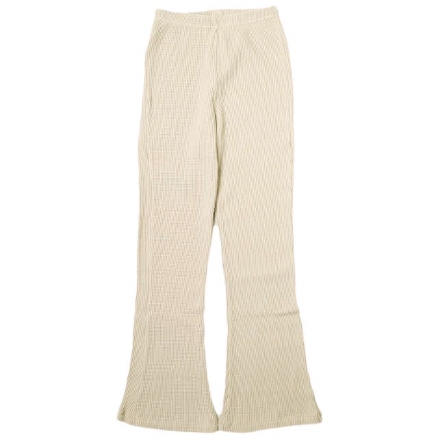Healthknit ヘルスニット 日本製 ワッフルフレアパンツ 32004 Free BEIGE ボトムス g16927