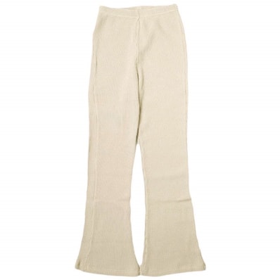 Healthknit ヘルスニット 日本製 ワッフルフレアパンツ 32004 Free BEIGE ボトムス g16927