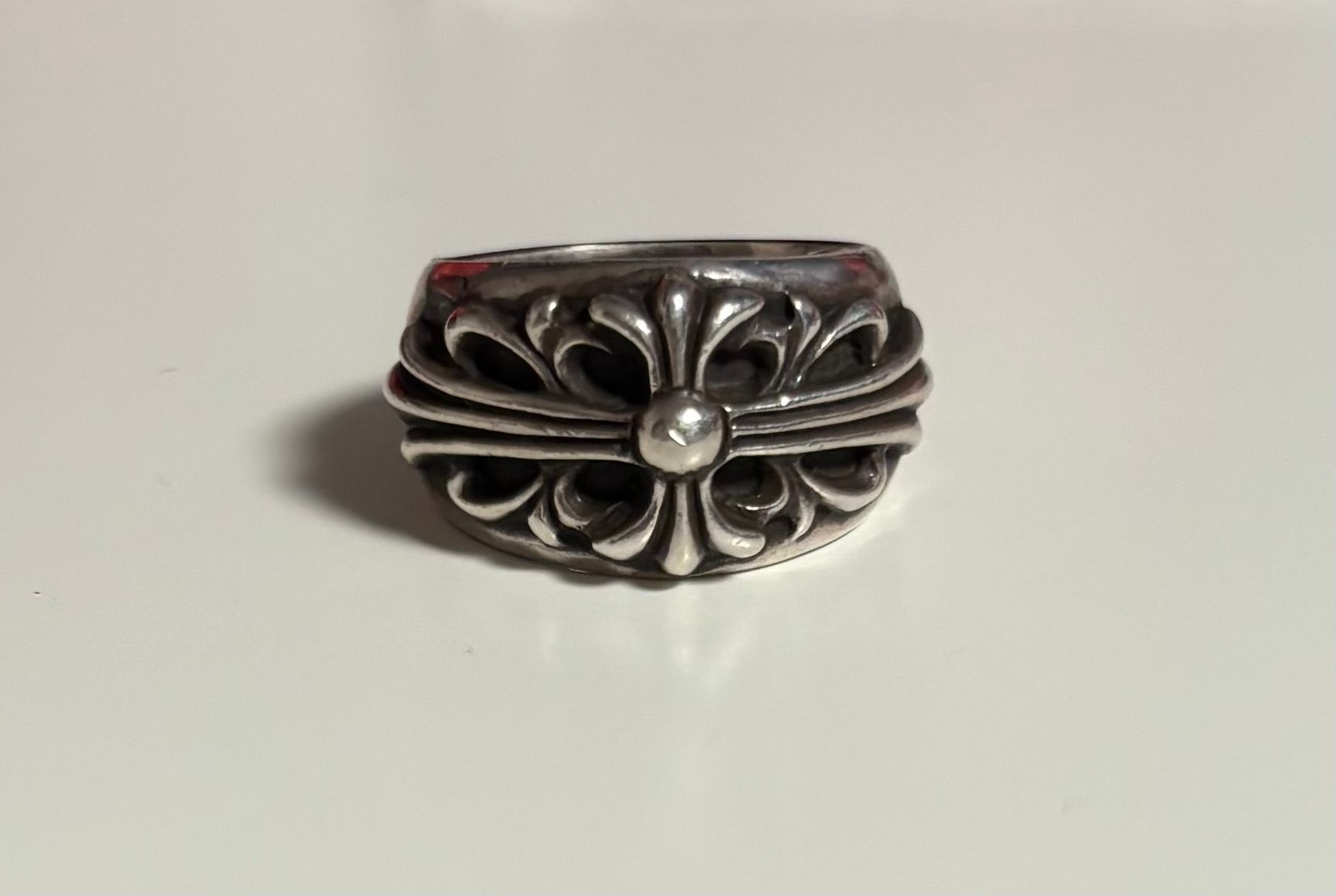 Chrome Hearts Floral Cross Ring "Silver"