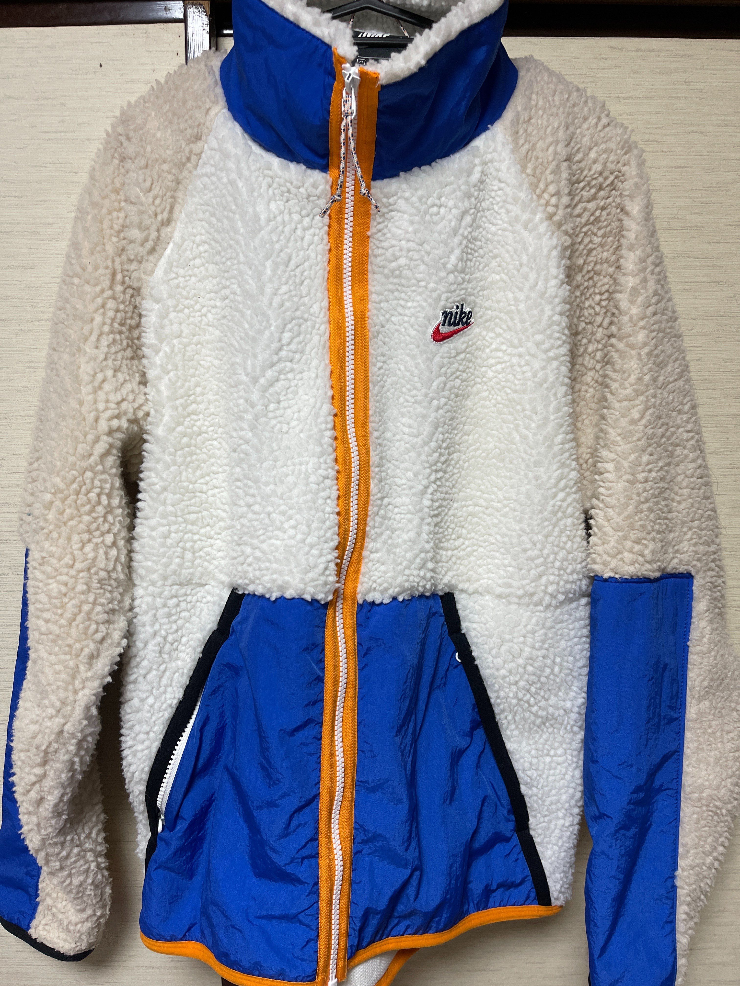 Nike Big Swoosh Reversible Boa Jacket"Black Neon"