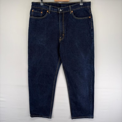 古着 リーバイス Levi's デニム パンツ テーパード ジッパーフライ 5ポケット Gパン ジーンズ 550 W38 L30 ブルー系 メンズ