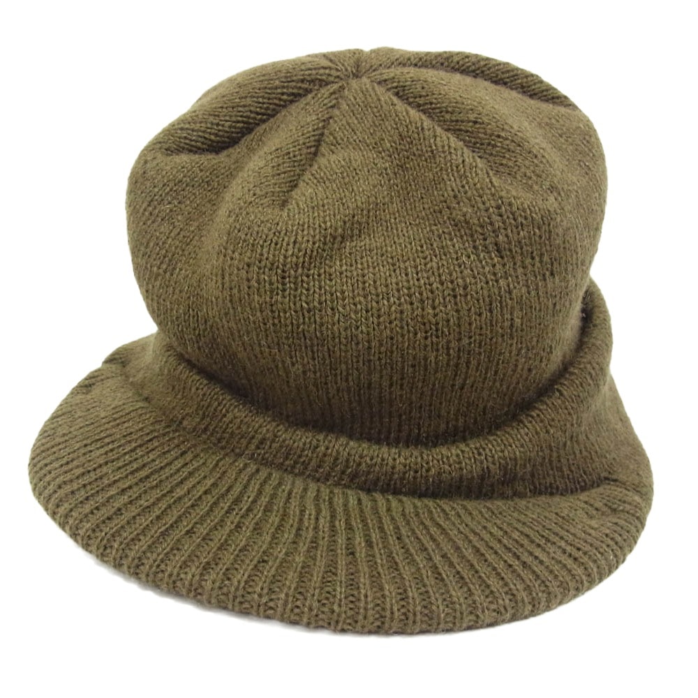 The REAL McCOY'S ザリアルマッコイズ 帽子 MA23105 M-1941 ジープキャップ ウール ニット キャップ カーキ系 M【美品】【中古】