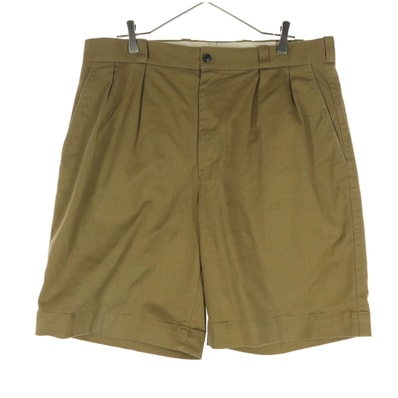 美品 Brooks Brothers ブルックスブラザーズ コットン チノショートパンツ w36 ライトブラウン タック