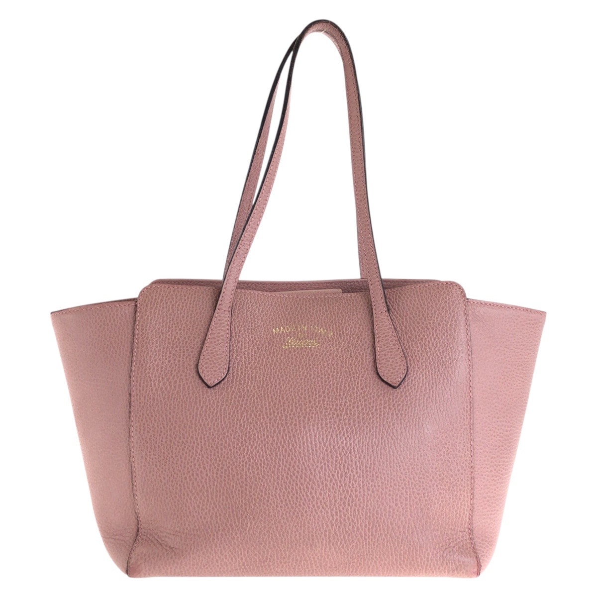 GUCCI グッチ スウィング ピンク レザー トートバッグ ショルダーバッグ 600586 【中古】