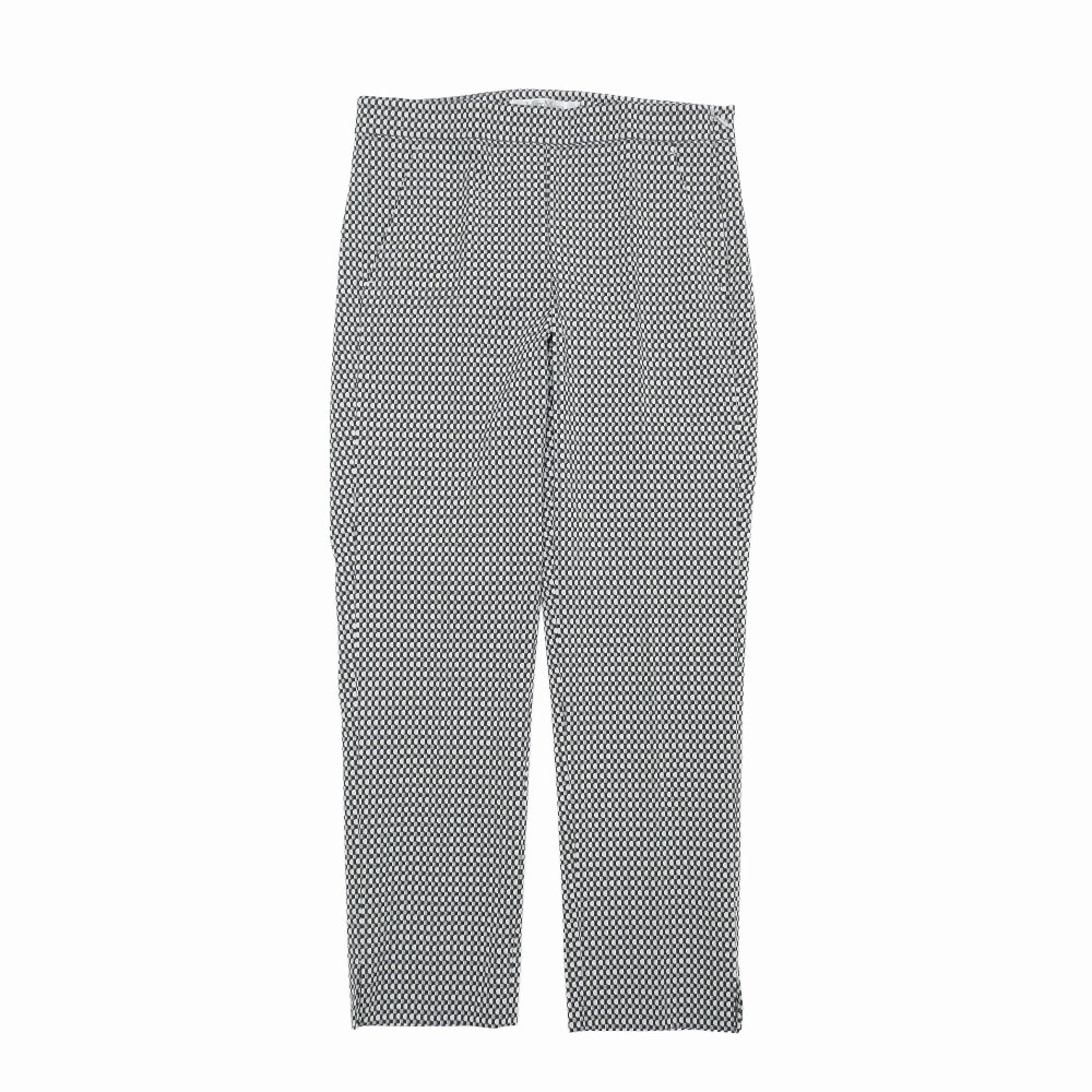 ■美品■MAX MARA マックスマーラ パンツ サイズ36 クロップドパンツ ストレッチ 総柄 ブランド古着【中古】20260413/RA8952