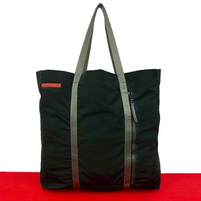 PRADA プラダ プラダスポーツ ナイロン トートバッグ ブラック
38378