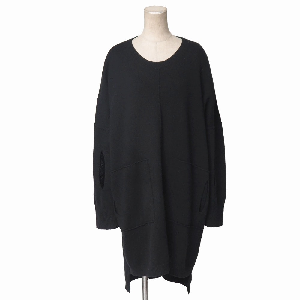 Yohji Yamamoto +NOIR ヨウジヤマモト プリュス ノアール セーター サイズ2 オーバーサイズ ロングニット ブランド古着【中古】20260615/RA9711