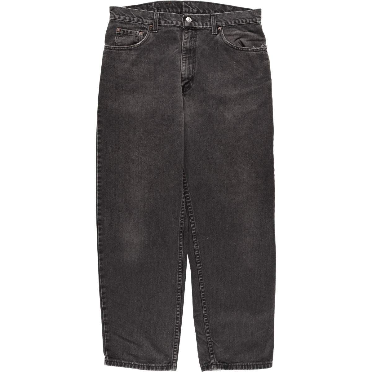 古着 リーバイス Levi's 550 RELAXED FIT TAPERED LEG ブラックデニム テーパードデニムパンツ カナダ製 メンズw36相当/eaa583919