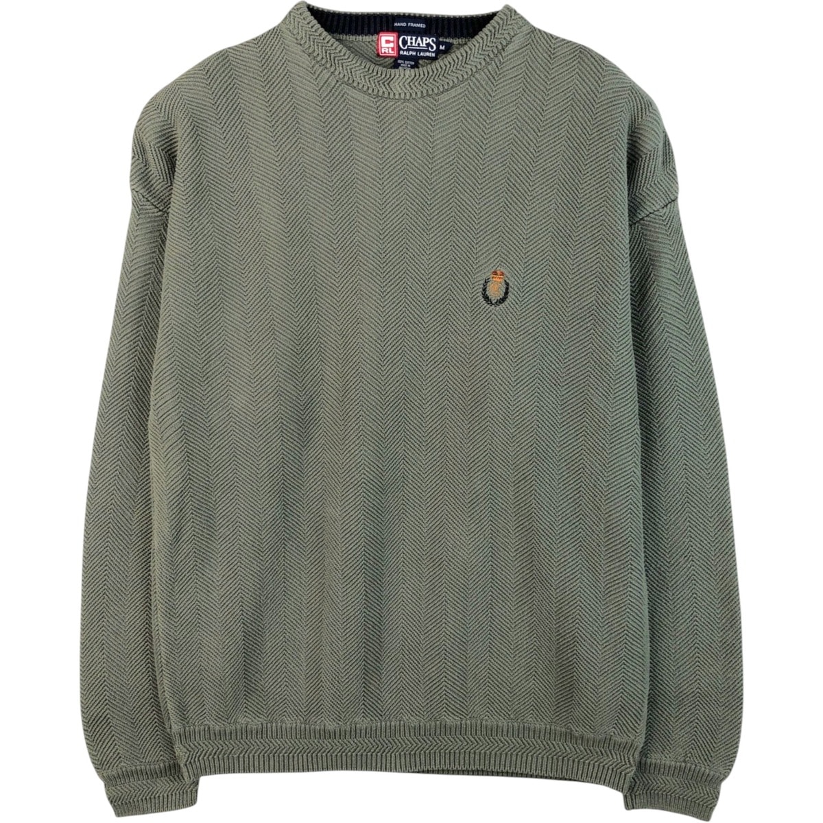 古着 ラルフローレン Ralph Lauren CHAPS チャップス コットンニットセーター メンズM相当/eaa619227