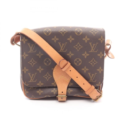 ルイ・ヴィトン LOUIS VUITTON カルトシエールMM ショルダーバッグ バッグ PVCコーティングキャンバス レザー モノグラム レディース ブラウン系 M51253 【中古】