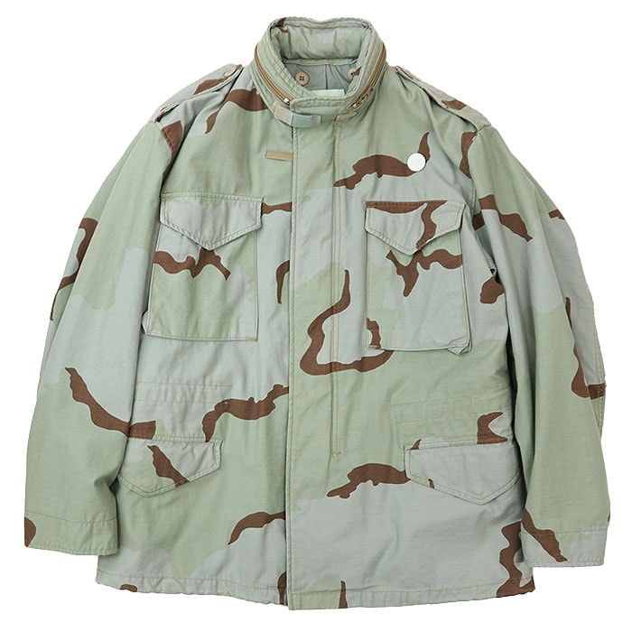 SALE【美品】OAMC オーエーエムシー ブルゾン 2023年製 RE:WORK USA1990s デザートカモ 迷彩 M-65 ミリタリー メンズ サイズ S ペイルグリーン ブラウン 茶色 緑 イタリア製