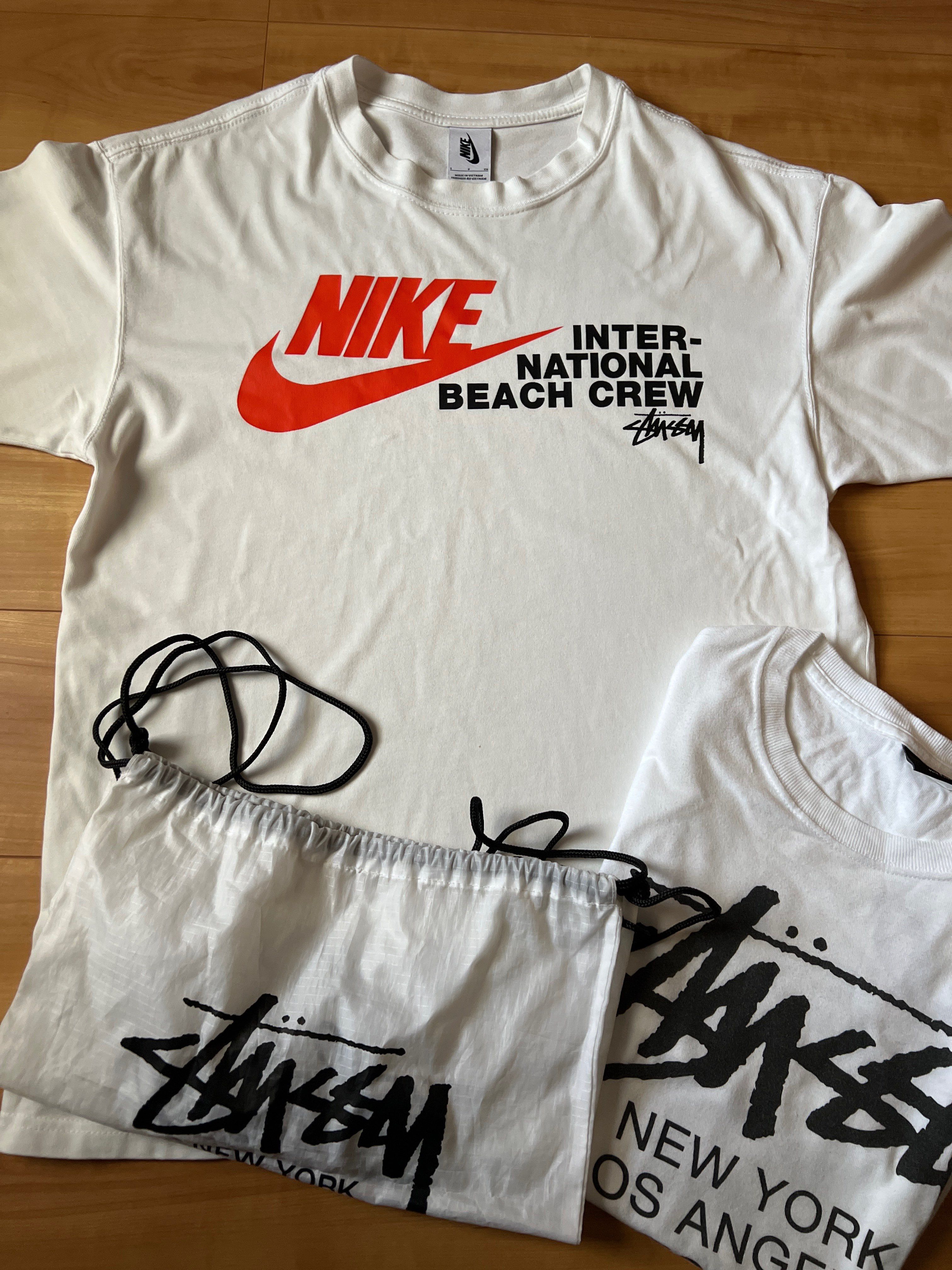 Nike x Stussy International Beach Crew T-Shirt "White"