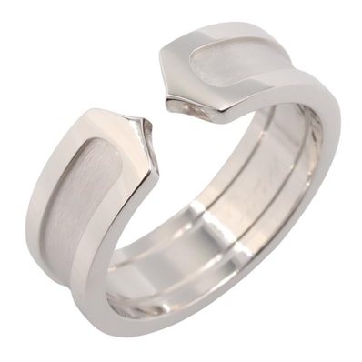 カルティエ CARTIER C2リング リング・指輪 ジュエリー K18WG(ホワイトゴールド) メンズ レディース シルバー系 【中古】