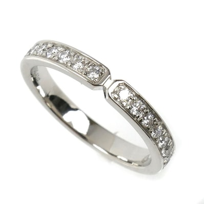 HERMES エルメス Pt950プラチナ エヴァーケリー リング・指輪 H119668B 00048 ダイヤモンド0.41ct 8号 48 3.1g レディース【中古】【美品】