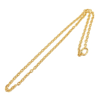 TOM WOOD 101426-17 Ada Chain Slim Gold 17inch 43cm エイダ チェーン 17cm スリム ネックレス 18Kゴールドプレーティング スターリング シルバー 925 SILVER ゴールド系【中古】