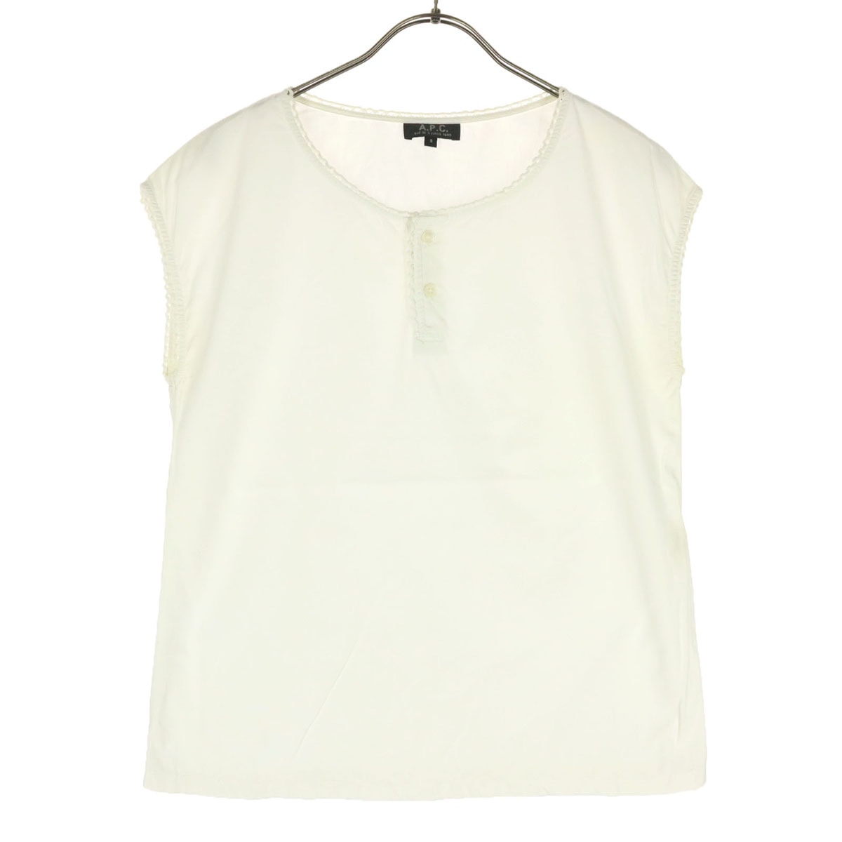 A.P.C. アーペーセー 半袖 ブラウス S ホワイト