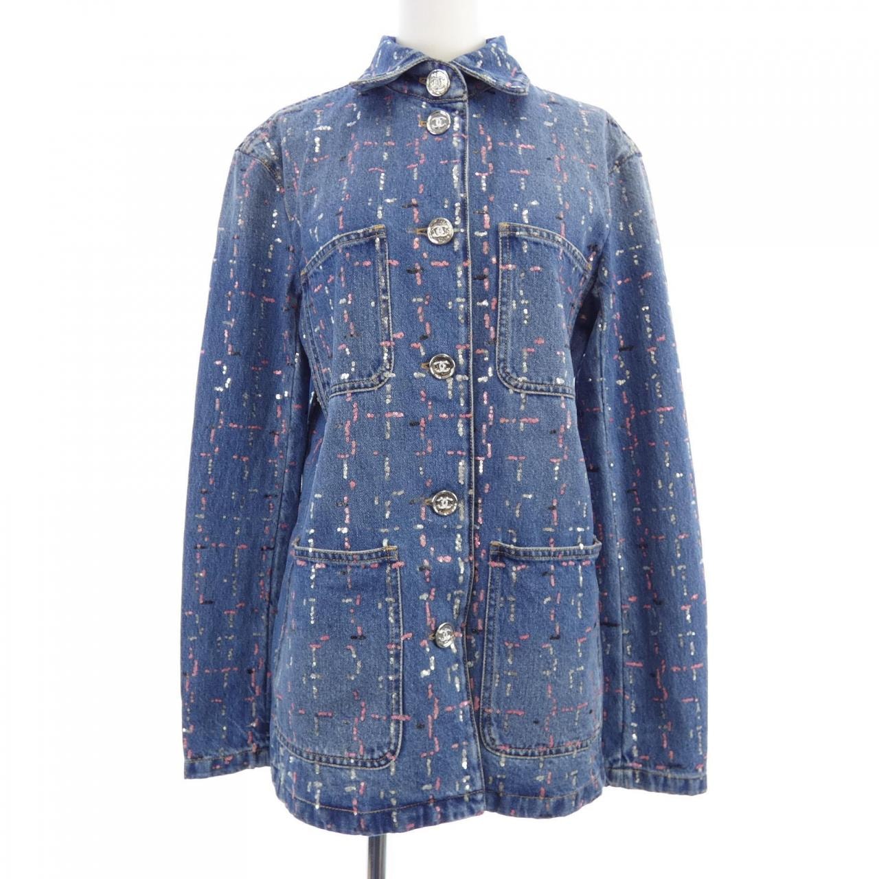 シャネル CHANEL METIERS D’ART LOOK 38 P75259V66855 デニムジャケット