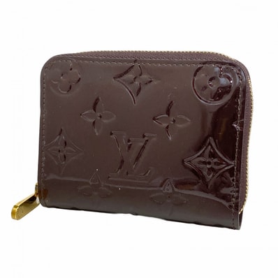 【6ce5981-k】ルイヴィトン コインケース ヴェルニ ジッピーコインパース M93607 アマラント【中古】レディース