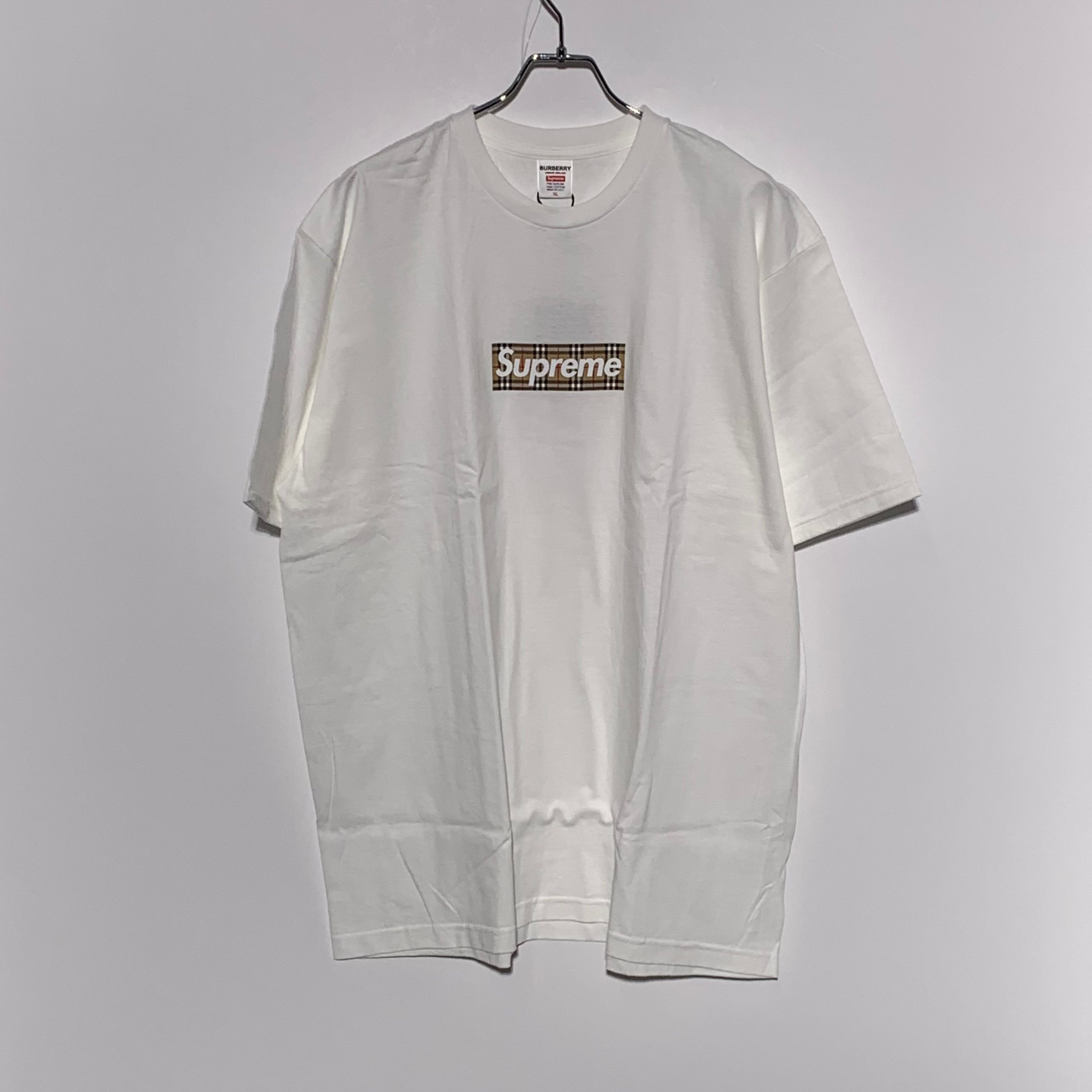 Supreme / Burberry Box Logo Tee "White"