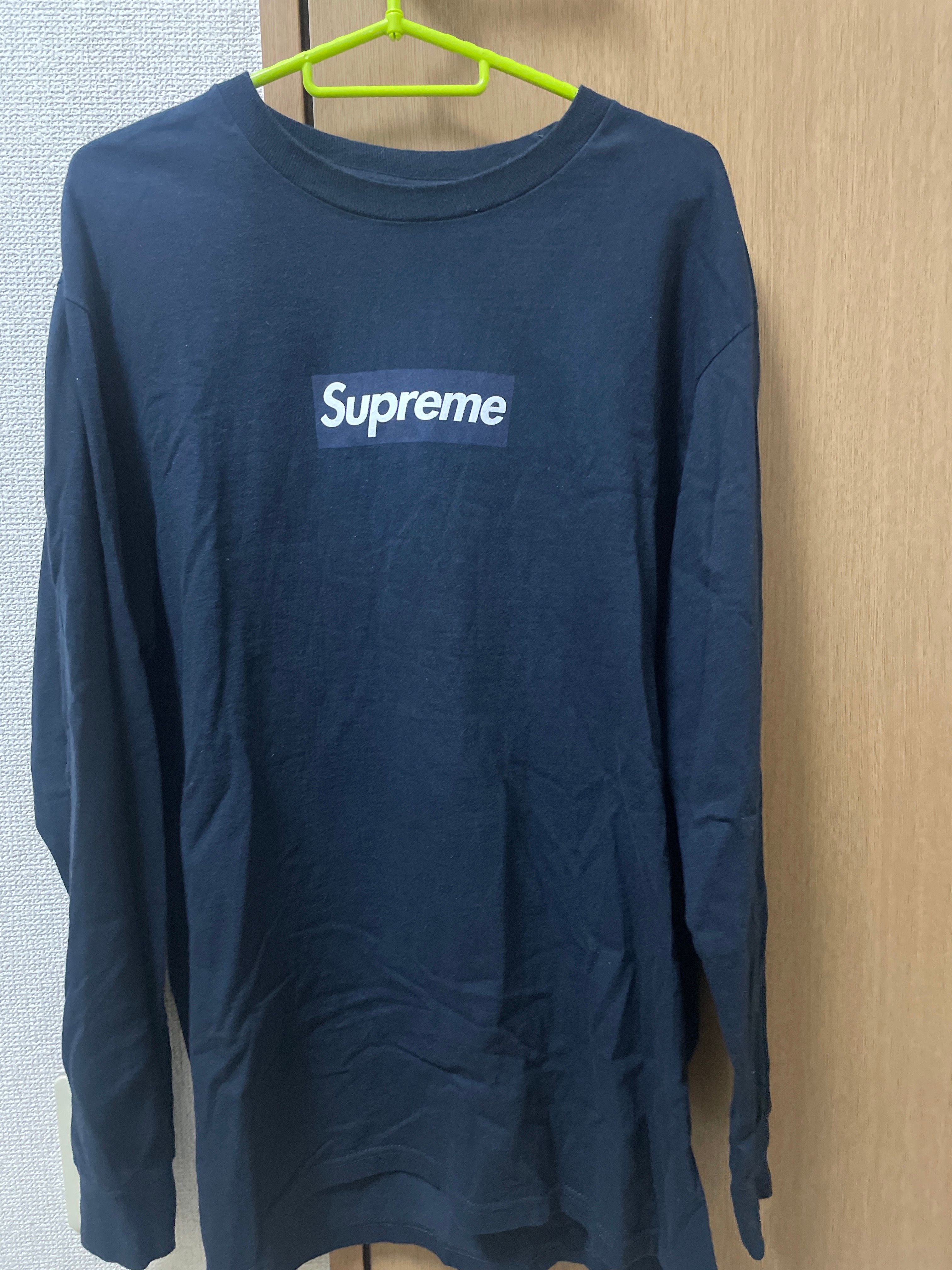 Supreme Box Logo L/S Tee "Navy"