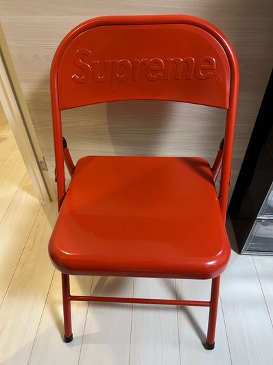 Supreme Metal Folding Chair "Red"