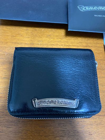 Chrome Hearts Square Zipville Wallet / Leather "Black"