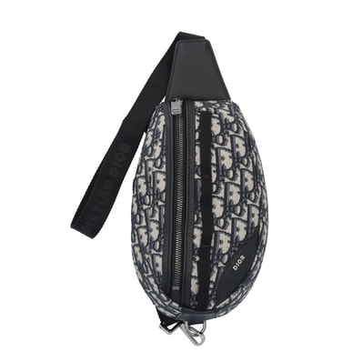 ディオール スカラベ オブリーク ボディバッグ レザー 1ESBO040YKY H27E ベージュ ユニセックス Dior 中古