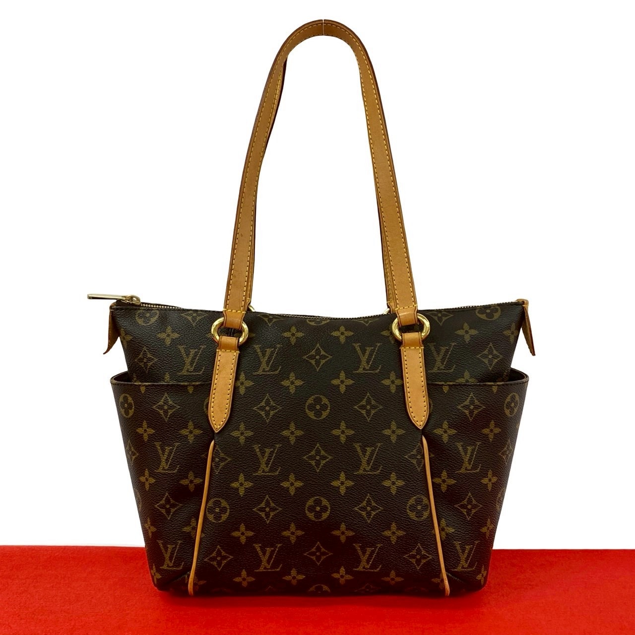 LOUIS VUITTON ルイヴィトン トータリー PM モノグラム PVC レザー トートバッグ ブラウン
 29529
