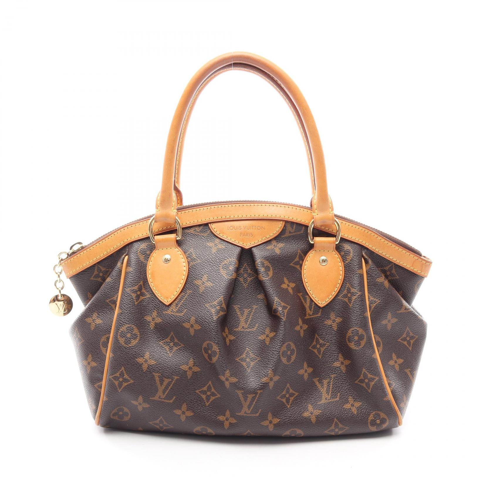 ルイ・ヴィトン LOUIS VUITTON ティヴォリPM ハンドバッグ バッグ PVCコーティングキャンバス レザー モノグラム レディース ブラウン系 M40143 【中古】