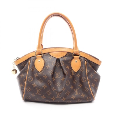 ルイ・ヴィトン LOUIS VUITTON ティヴォリPM ハンドバッグ バッグ PVCコーティングキャンバス レザー モノグラム レディース ブラウン系 M40143 【中古】