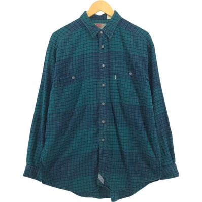 古着 90年代 リーバイス Levi's 長袖 フランネルチェックシャツ メンズL相当 ヴィンテージ/eaa548576