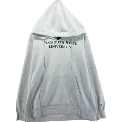 古着 00年代 チャンピオン Champion ORIGINAL REVERSE WEAVE オリジナルリバースウィーブ カットオフ カレッジ スウェットプルオーバーパーカー メンズXL相当/eaa560044