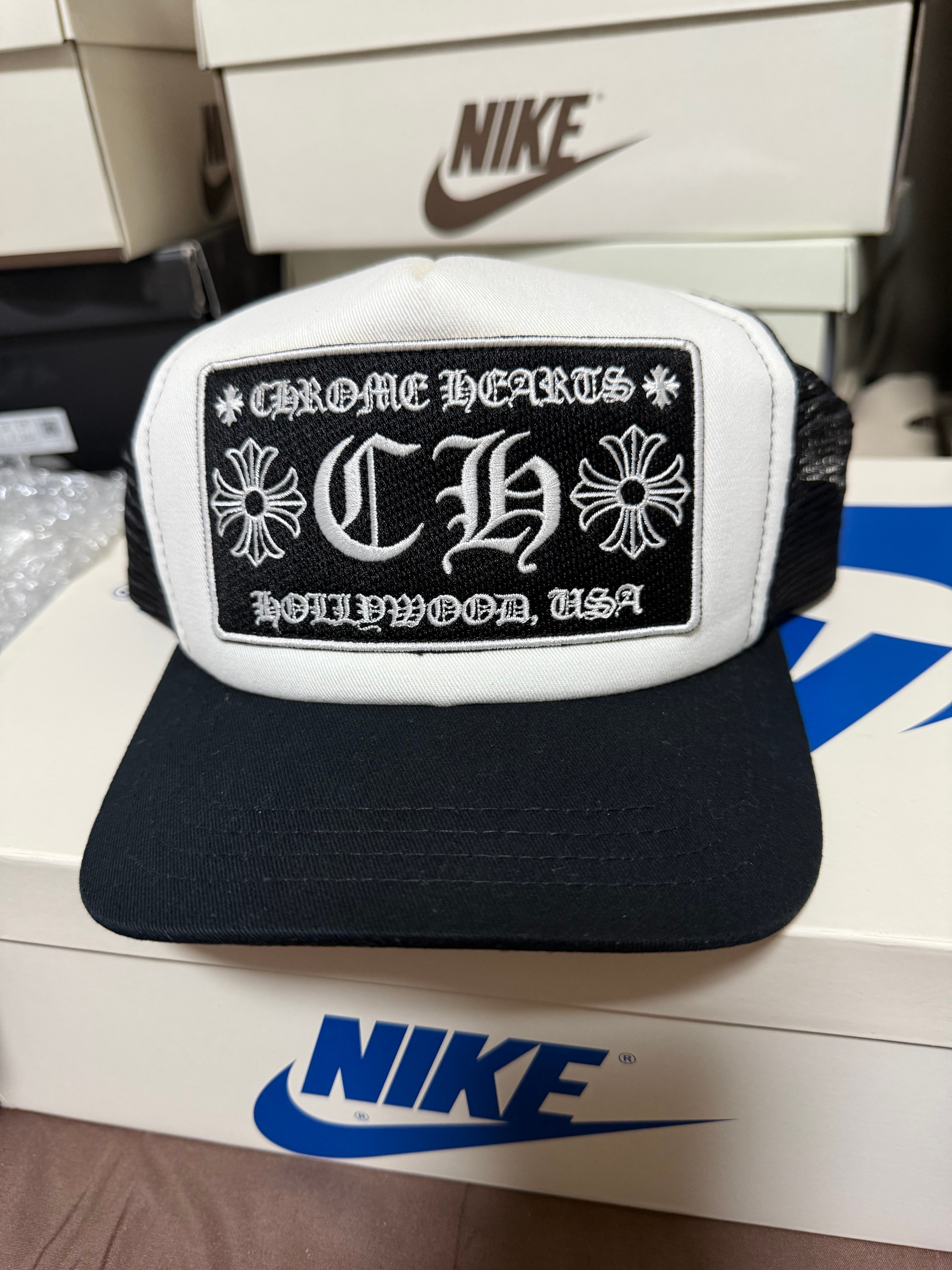 C (やや傷や汚れあり)】クロムハーツ トラッカー キャップ CH