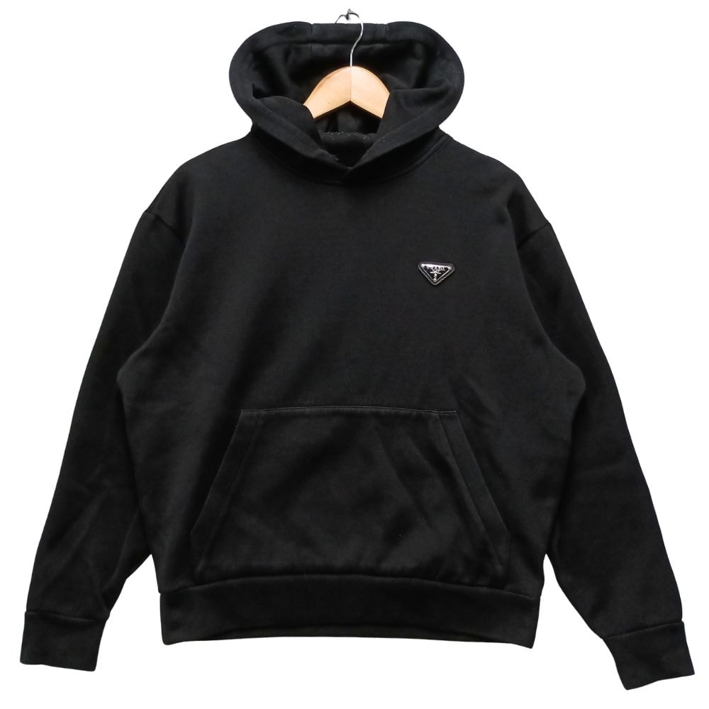 PRADA プラダ 型番 UJL84A トライアングルロゴプレート テクニカル コットンフーディー 41384