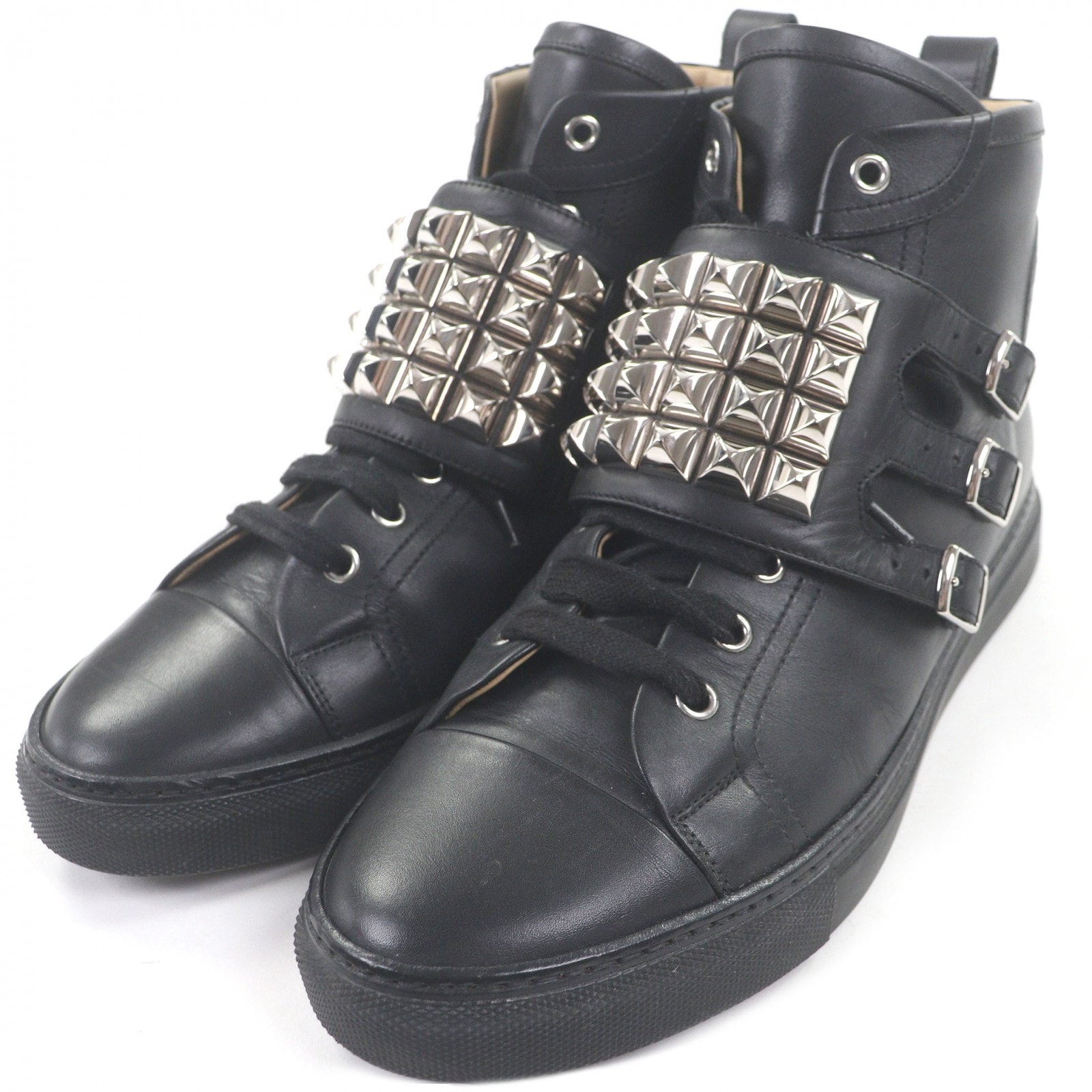 美品 エルメス ハイカットスニーカー レノックス コリエドシアン 41.5