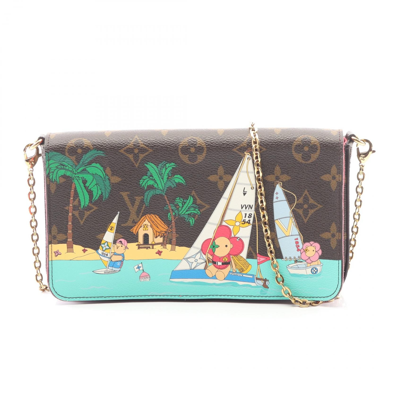 ルイ・ヴィトン LOUIS VUITTON ポシェット フェリシー ショルダーバッグ バッグ PVCコーティングキャンバス レザー モノグラム・ヴィヴィエンヌ レディース ブラウン系 / マルチカラー M28627 【中古】