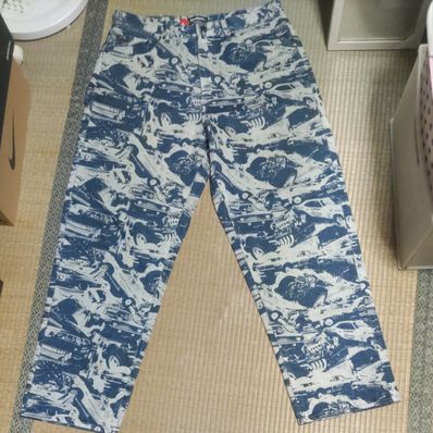 Supreme x HYSTERIC GLAMOUR Cars Baggy Jean "Navy"