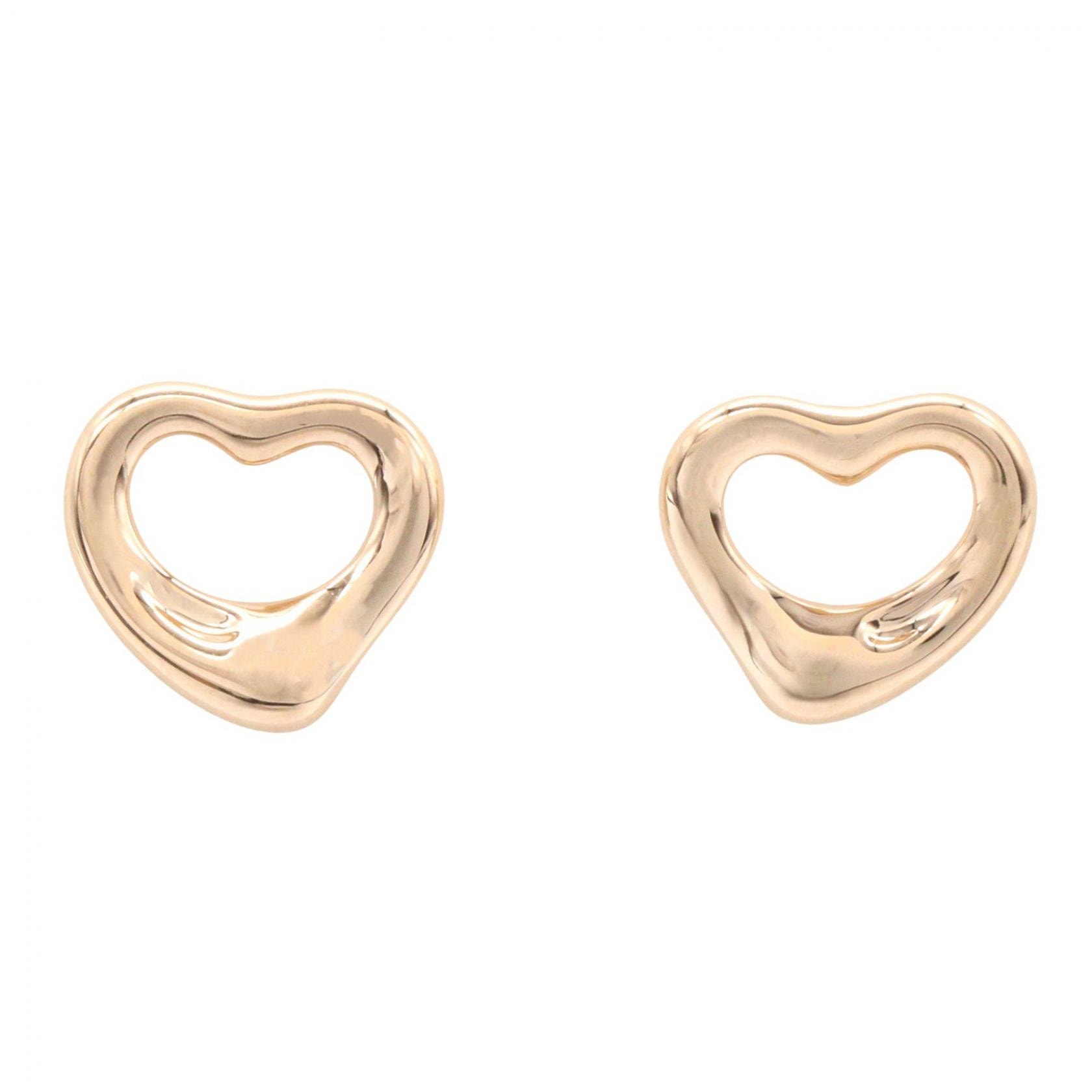 ティファニー TIFFANY&CO オープンハート ピアス ピアス ジュエリー K18PG(ピンクゴールド) レディース ゴールド系 【中古】