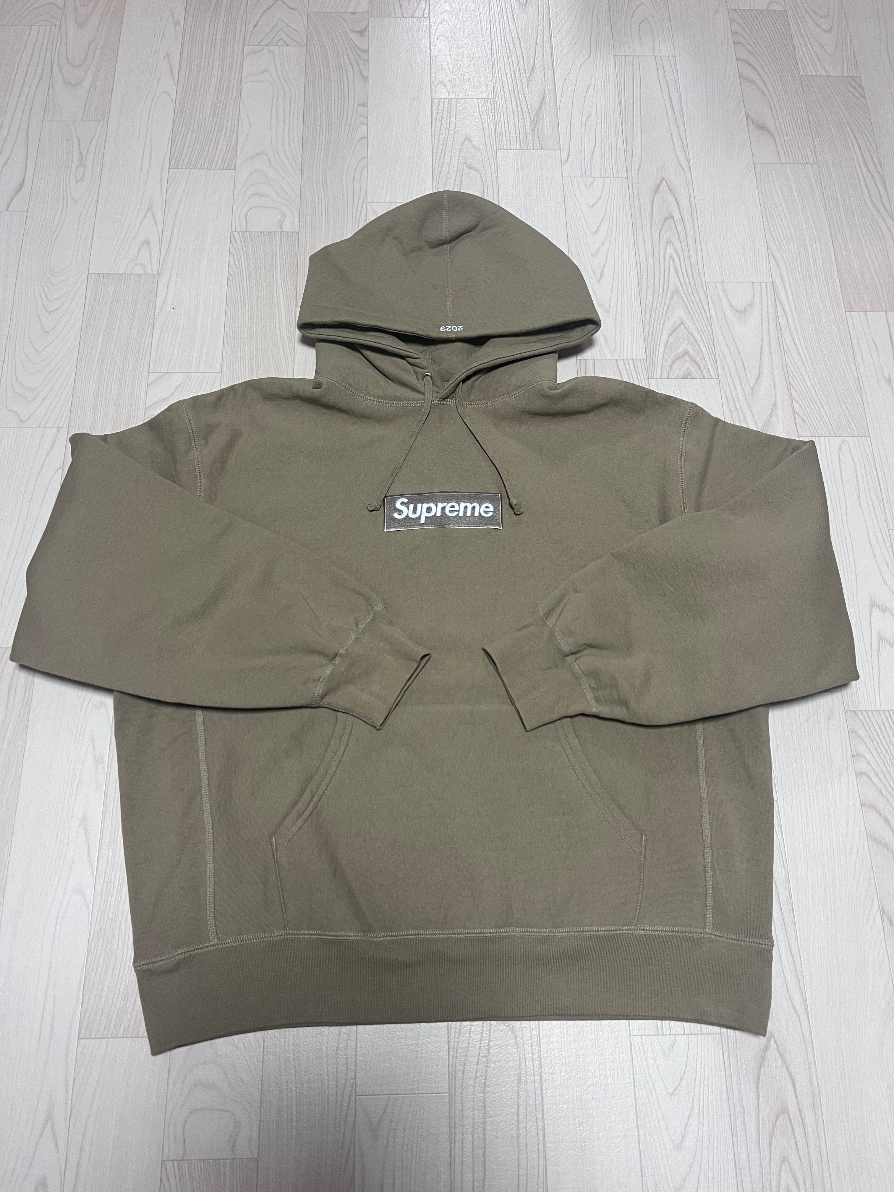 Supreme Box Logo Hooded Sweatshirt "Dark Sand" (23FW)