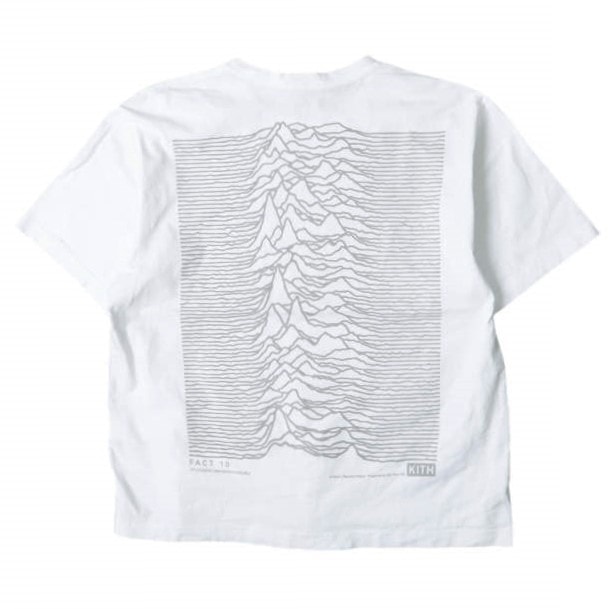 KITH NYC x JOY DIVISION キスニューヨークシティ ジョイディビジョン 26AW 別注 Unknown Pleasures Vintage Alex Tee 波形デザイン プリントTシャツ 26073060011330 M WHITE 半袖