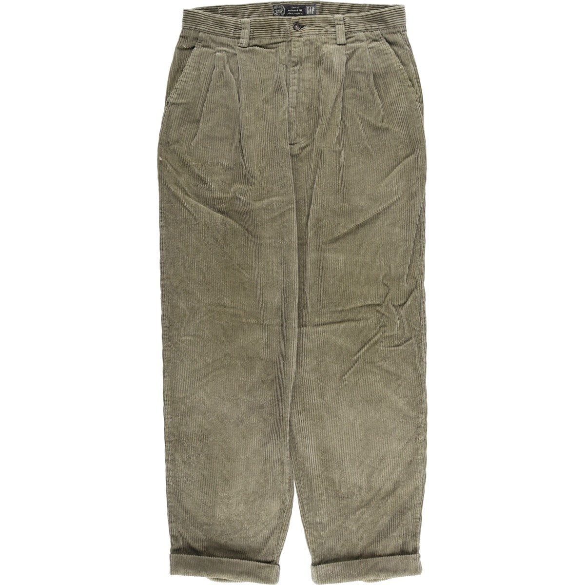 古着 90年代 ギャップ GAP RELAXED FIT オールドギャップ 太畝 ツータック コーデュロイパンツ メンズw33相当/eaa593294