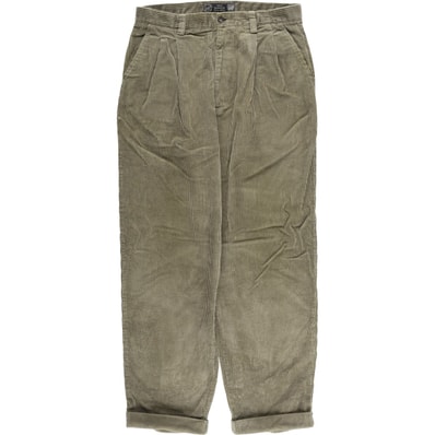 古着 90年代 ギャップ GAP RELAXED FIT オールドギャップ 太畝 ツータック コーデュロイパンツ メンズw33相当/eaa593294