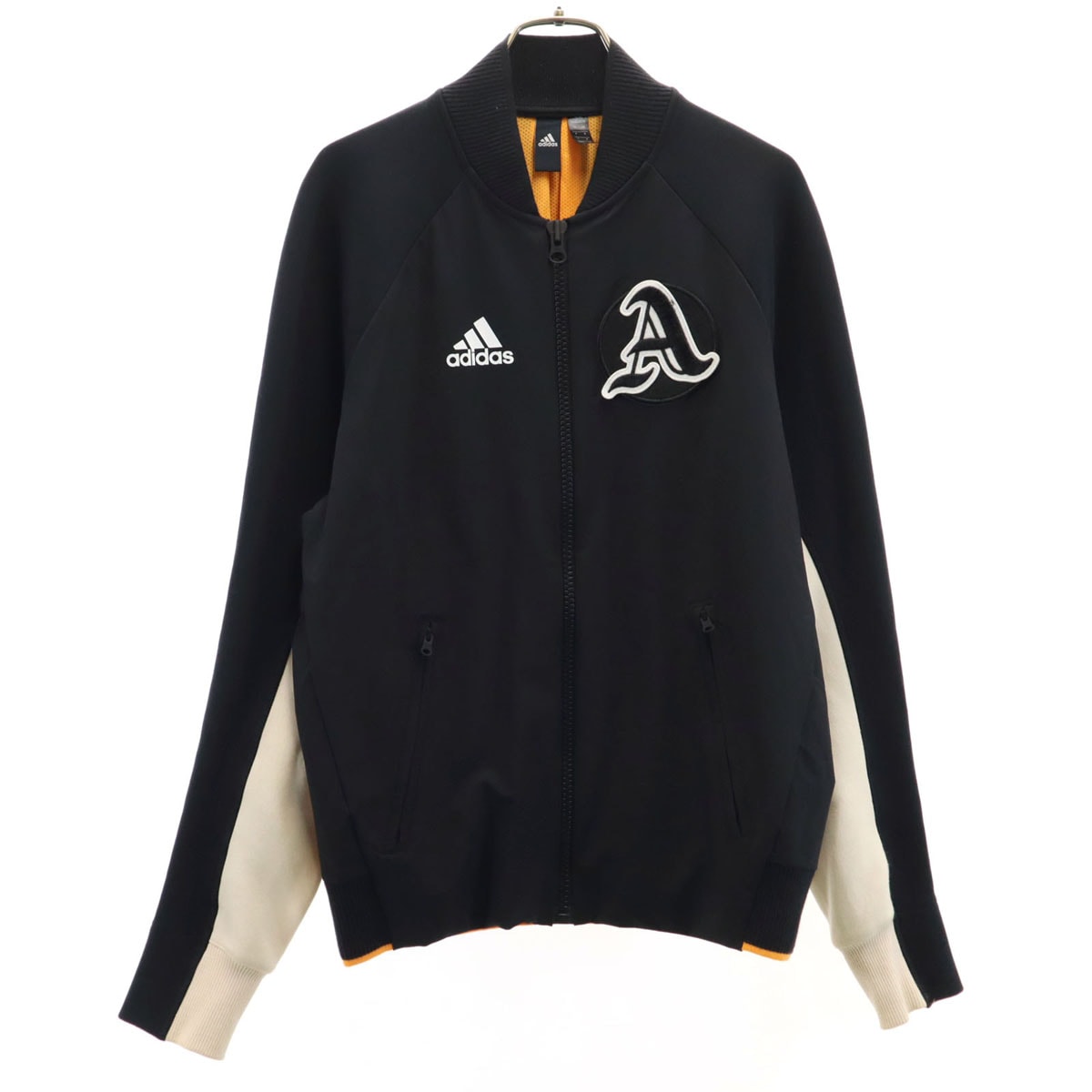 adidas アディダス バーシティ ジャケット M 黒 裏メッシュ