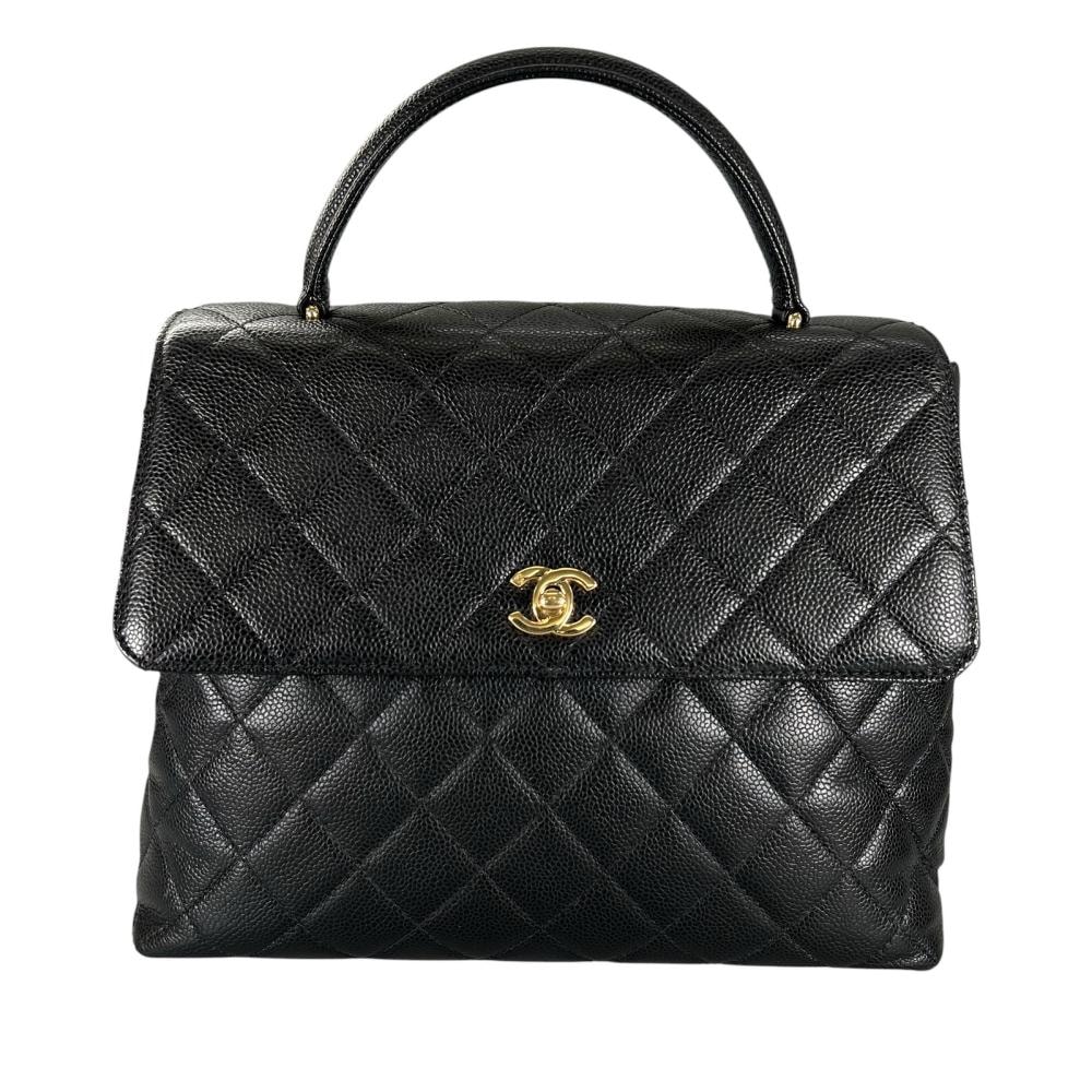 CHANEL シャネル ハンドバッグ マトラッセ トップハンドル ゴールド金具 7番台 ココマーク ゴールド金具 レディース 美品【中古品】