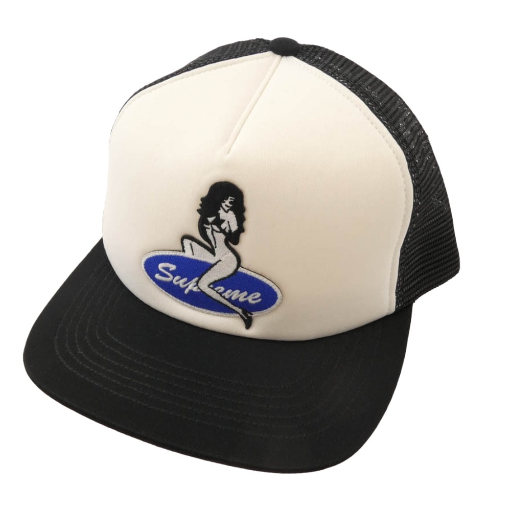 Supreme シュプリーム キャップ 22AW Pin Up Mesh Back 5-Panel Cap ピンアップロゴ メッシュバック 5パネル キャップ ブラック系【中古】