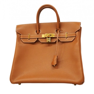 【6da0603】エルメス ハンドバッグ オータクロア32 クシュベル ゴールド ゴールド金具 □E刻印【中古】レディース